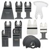 12 pcs Lames de scie oscillant Multitool pour Fein Bosch Porter Dremel Ridgid Oscillant Outils
