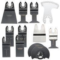 12 pcs Lames de scie oscillant Multitool pour Fein Bosch Porter Dremel Ridgid Oscillant Outils