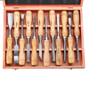 12 PCS Tournage Du Bois Outil De Sculpture Ensemble Chrome Acier Au Vanadium Sculpture Sur Bois Ciseaux Lame Outil De Tr