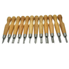 12 pièces / ensemble doutils de ciseau de sculpture sur bois ensemble kit dartisanat darts de travail du