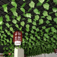 12 pièces / paquet verdure artificielle vigne feuilles de lierre artificielles suspendues pour la maison salle de bain j