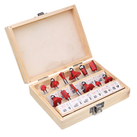 12 pièces 1/4 pouce tige de toupie en carbure de tungstène outil rotatif ensemble doutils de travail du bois