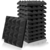 12 pièces 25*25*5 cm insonorisant coton mousse insonorisé coton hangar mur silencieux éponge