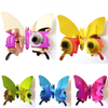12 pièces 5 couleurs 3D miroir Surface papillon autocollant mural réfrigérateur aimant décor à la maison Art Applique
