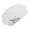 12 pièces 8 cm miroir autocollant mural hexagone amovible acrylique 3D miroir bricolage maison chambre décor Art