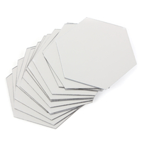 12 pièces 8 cm miroir autocollant mural hexagone amovible acrylique 3D miroir bricolage maison chambre décor Art