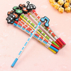 12 pièces crayons en bois motifs de notes de musique crayons de dessin animé écriture peinture papeterie cadeaux pour en