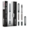 12 pièces Deli S656 stylo Gel liquide droit stylo à bille liquide 0.5mm plume Gel stylo écriture signature stylo bureau