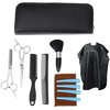 12 pièces/ensemble ciseaux à cheveux ciseaux de coiffure ensemble ciseaux de coiffeur amincissant cisailles outil de cou
