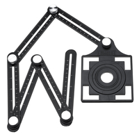 12 pli réglable règle multi-angle mesure position de pliage localisateur de trou de tuile