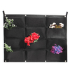 12 poches verticales suspendues jardinière en feutre support mural intérieur extérieur sac de culture daération