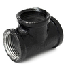 1/2 pouce 20 mm tuyau de fer noir fileté raccord en T raccord rue maison plomberie connecteur