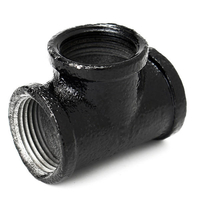 1/2 pouce 20 mm tuyau de fer noir fileté raccord en T raccord rue maison plomberie connecteur