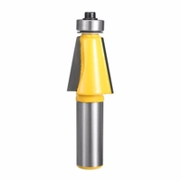 1/2 pouce tige 11.25 degrés routeur bit chanfrein biseau bordure bois fraise Tenonneuse
