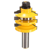 1/2 pouce tige outil empilé rail et stile routeur bit bois