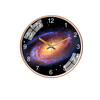 12 pouces / 30 cm Star Space Galaxy Horloge Murale Silencieux Salon Chambre Creative Suspendus Horloge Bureau À Domicile