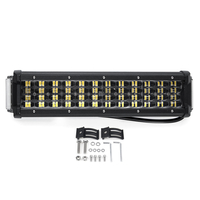 12 pouces 64W LED barre lumineuse de travail 4WD lampe de conduite combinée à quatre rangées pour bateau tout-terrain SU