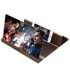 12 pouces HD 3D Woodn Grain Phone Loupe décran Agrandir 3-4 fois pliable Film Video Screen Amplifier Lazy Desktop M