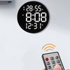 12 pouces LED horloge murale lumineuse grande horloge muet numérique température et humidité horloge électronique Design