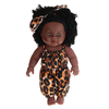 12 pouces Simulation Soft Silicone vinyle PVC noir bébé mode poupée pivoter 360 ° fille africaine parfait Reborn poupée
