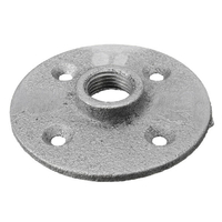1/2 pouces Sliver Malleable Bride de sol fileté Fer Plombing Pipe Fitting