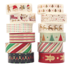 12 rouleaux de papier autocollants étiquette cadeau de noël décoration bricolage créatif ruban de masquage cadeau de noë