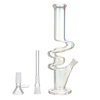 12 tuyaux de fumer de leau de pipe de narguilé translucide darc en ciel darc de joint de pouce 14mm