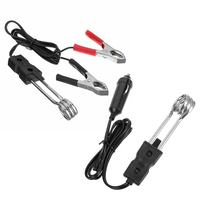 12 V / 24 V 140 W Portable Électrique Voiture Bouillie Eau Thé Immersion Chauffage pour Camping Pique-Nique Accessoires