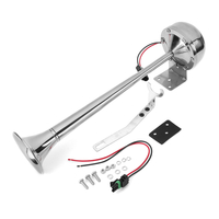 12 V / 24 V 200DB bateau trompette électrique simple klaxon dair marin en métal pour des pièces de camion de voitur