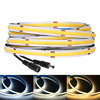 12 V / 24 V LED bande lumineuse de lumière 360/528 LEDs bande de lumières LED FCOB flexible haute densité FCOB avec temp