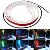 12 V 120 CM RVB LED lumières de bande Auto Flexible étanche voiture porte décoration atmosphère avertissement streamer l