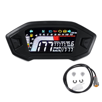 12 V 13000 tr / min numérique LCD affichage compteur de vitesse odomètre avec Kits de câblage de capteur universel pour