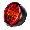 12 V 25 LED Hamburger Feu Arrière Feu Stop Rond Indicateur Voyant pour Remorque Camion Caravane Van Bus