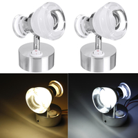 12 V Double Tête LED Lecture Spot Lumières Lampe De Chevet Pour RV Bateau Caravane Camping-Car