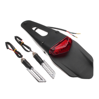 12 V Moto LED Frein Arrière-Fender Feu Arrière Arrêt Clignotant Lampe Universel