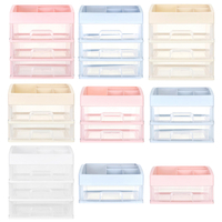 1/2/3 Couches En Plastique Organisateur De Bureau Tiroir Porte-Maquillage Boîte Faire Divers Boîte De Rangement Conteneu