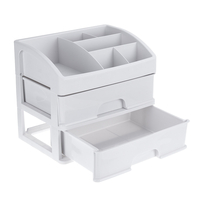 1/2/3 couches organisateur de tiroir de maquillage de bureau conteneur de boîte de rangement cosmétique clair stockage d