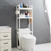 1/2/3 Rangement Sur Toilette Rack De Stockage Salle De Bains Épargnant Espace Serviette PP Maison Organisateur