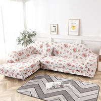 1/2/3/4 Housses de siège Élastique Canapé Canapé Housses Housse de fauteuil pour Housse de chaise de salon Décoration de