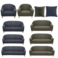 1/2/3/4 places housse de canapé élastique chaise universelle siège protecteur extensible housse de canapé étui de bureau