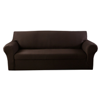 1/2/3/4 places housse de canapé élastique housse de coussin housse de coussin couleur pure chaise siège protecteur exten