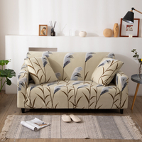 1/2/3/4 places housse de canapé élastique universelle Reed impression chaise siège protecteur housse extensible housse d