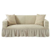 1/2/3/4 places Spandex élastique Stretch canapé housse de fauteuil salon canapé avec jupe