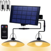 1/2/3/4 tête LED suspension solaire IP65 étanche extérieur intérieur télécommande lampe solaire pour porche de jardin