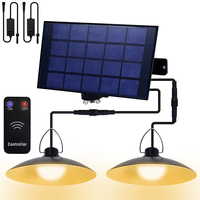 1/2/3/4 tête LED suspension solaire IP65 étanche extérieur intérieur télécommande lampe solaire pour porche de jardin