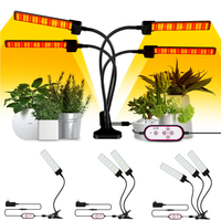 1/2/3/4 têtes USB Plant Grow Light Strip Hydroponic avec clip de fixation