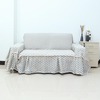 1/2/3 places canapé chaise couvre coton lin meubles protecteur canapé serviette jupe tissu épais canapé universel housse