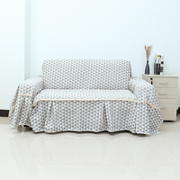 1/2/3 places canapé chaise couvre coton lin meubles protecteur canapé serviette jupe tissu épais canapé universel housse
