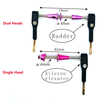 1/2/4/6PCS Dia.4mm Servo Bras Type de tige droite Tête simple / Têtes doubles Angle de gouvernail réglable pour avion à