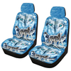 1/2/7 pièces housse de siège de voiture universelle loup imprimé animal coussin de siège arrière avant ensemble de prote